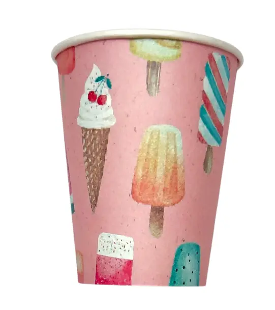 Gobelets à motifs glaces x10