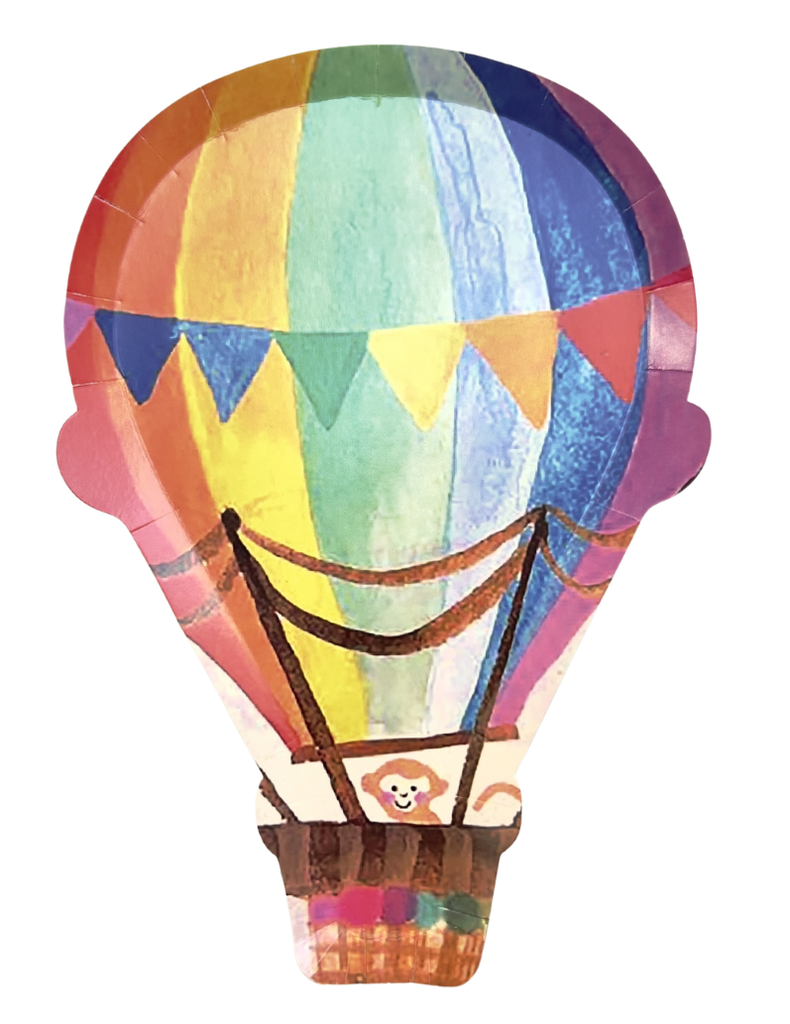 Assiettes forme montgolfière x10