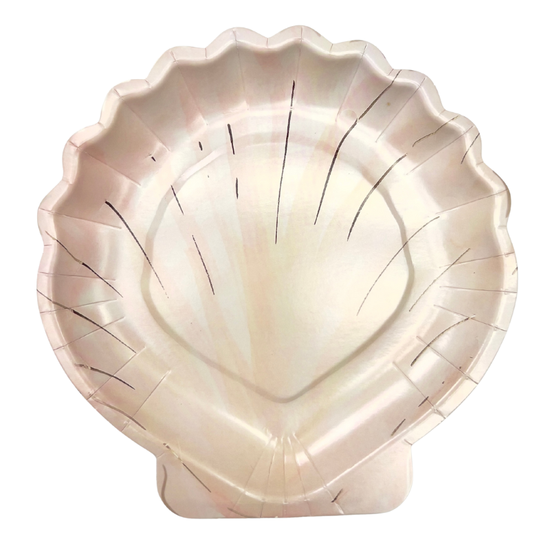 Assiettes forme coquillage x10