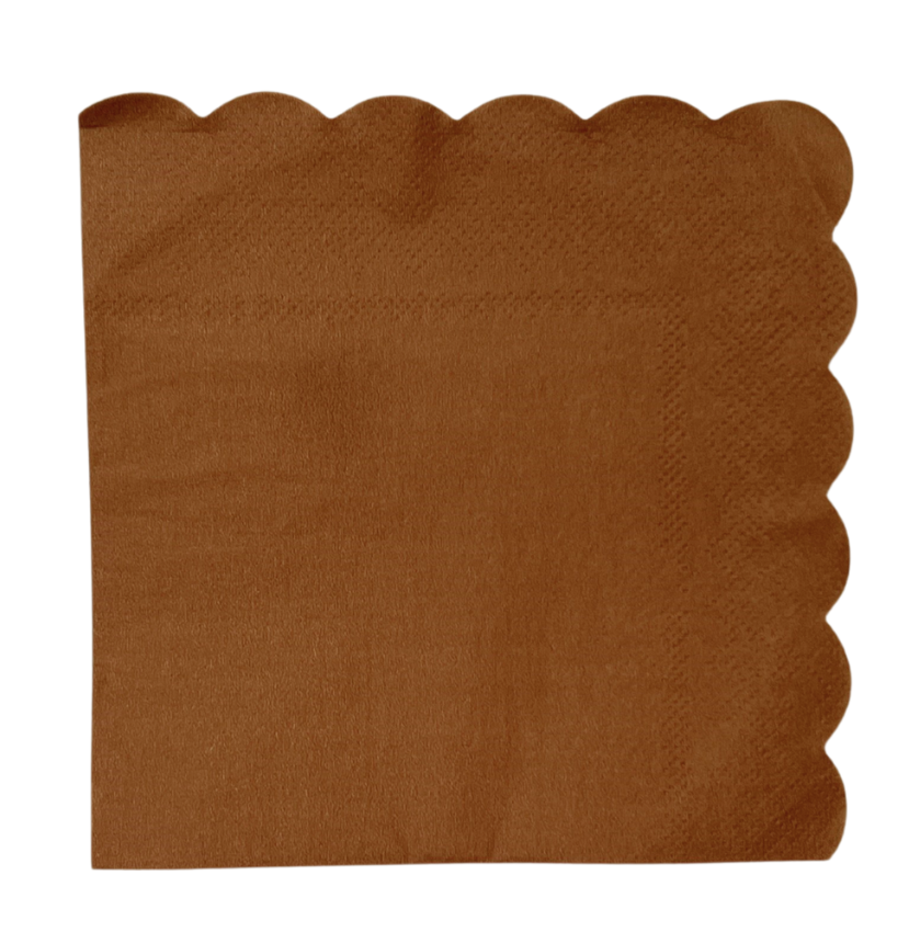 Lot de 20 serviettes uni 