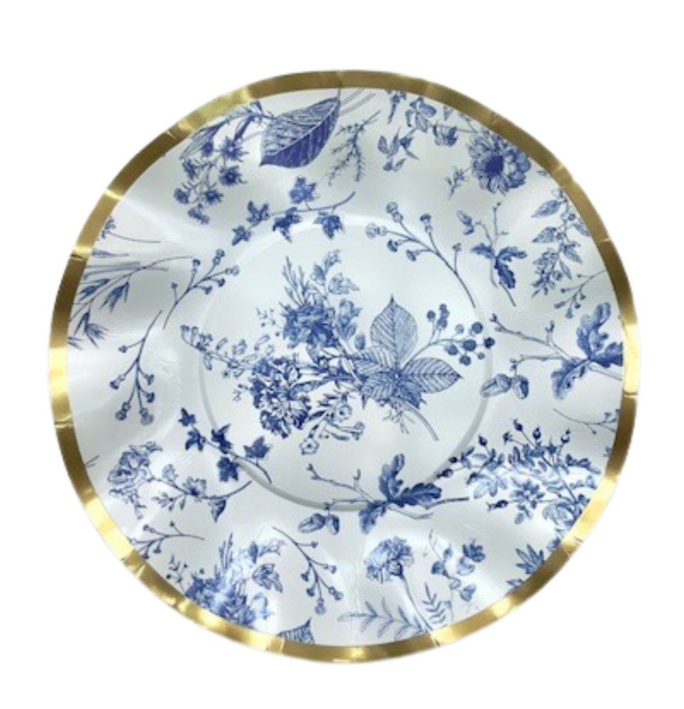 Assiettes à dessert motifs floral x10