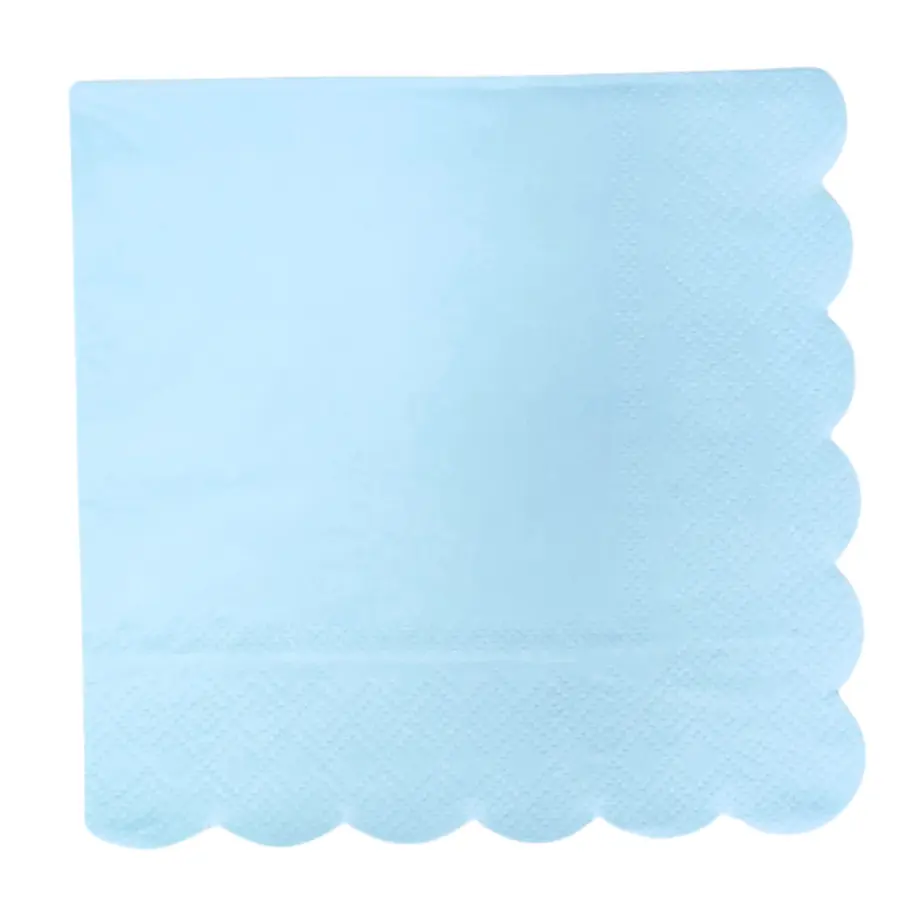 Lot de 20 serviettes uni 