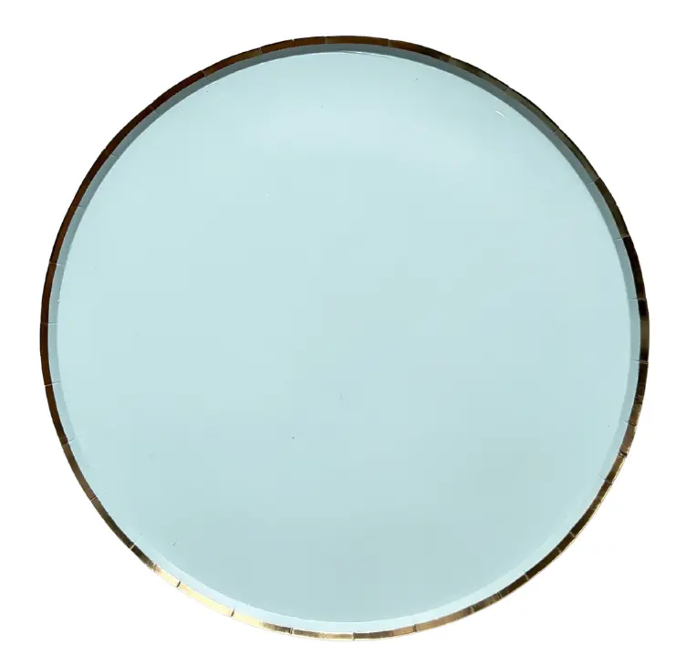 Lot de 10 assiettes à dessert rondes uni