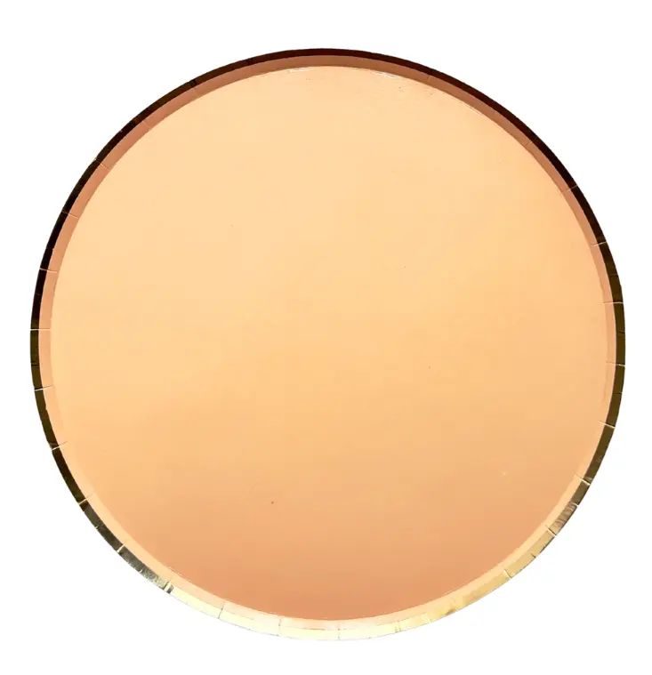 Lot de 10 assiettes à dessert rondes uni