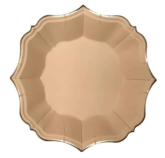 Assiettes à dessert sable x10