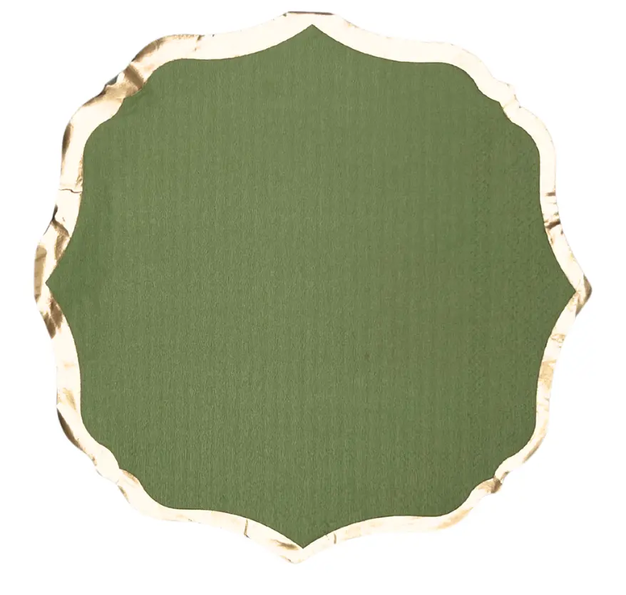 Serviette de table sauge x20