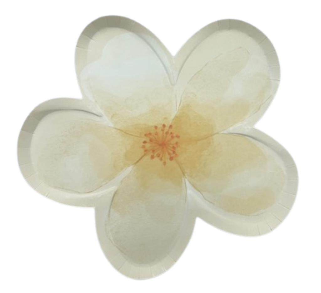 Assiettes forme fleur x10