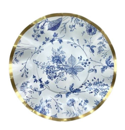 Assiettes à dessert motifs floral x10