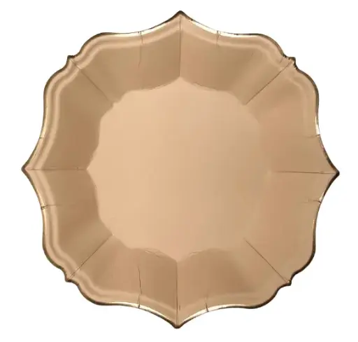 Assiettes à dessert sable x10