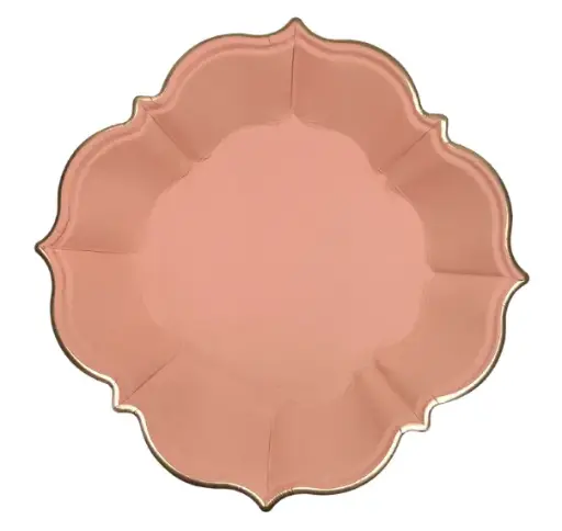 Assiettes rose indien x10