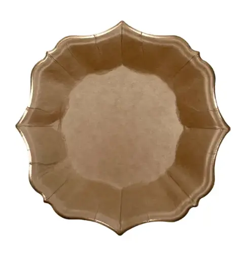 Assiette à dessert kraft x10